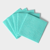 Салфетки вискозные универсальные доляна, тряпки для уборки, 5 шт, 30×30 см, цвет зеленый Доляна