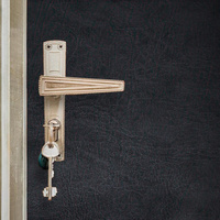 Комплект для обивки дверей 110 × 205 см: иск.кожа, поролон 3 мм, гвозди, серый, No brand