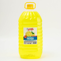 Средство для мытья посуды, 5 л, аромат лимона, русская выгода No brand