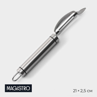 Овощечистка magistro solid, нержавеющая сталь, цвет хромированный Magistro