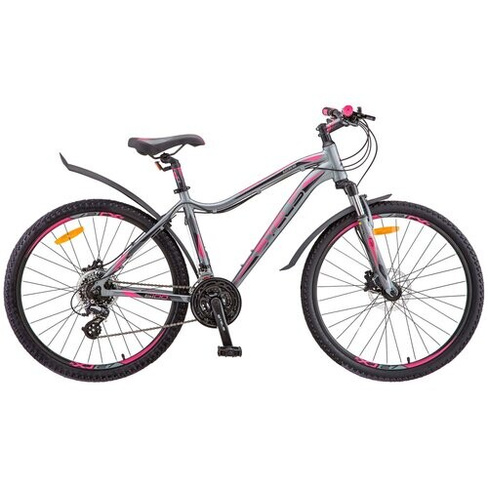 Горный (MTB) велосипед STELS Miss 6100 D 26 V010 (2019) серый/розовый 19" (требует финальной сборки)