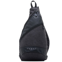 Рюкзак с одним плечевым ремнем BUGATTI Universum, графитовый, полиэстер меланж/тарпаулин, 23х14х42 см, 5 л 49393301 Buga