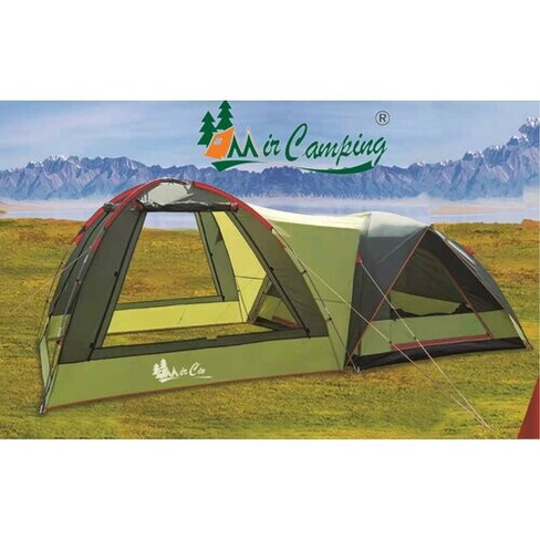 Палатка шатер 2 в 1 Mircamping 1005-4 4 местная с тамбуром MirCamping